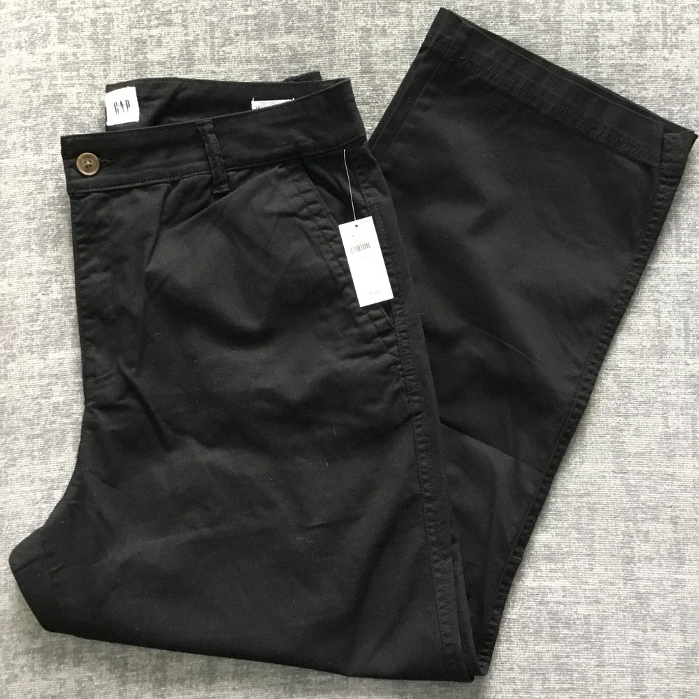 Womens Gap Pants - High Rise Girlfriend Khaki - Black - Sz 14 - New with Tags!